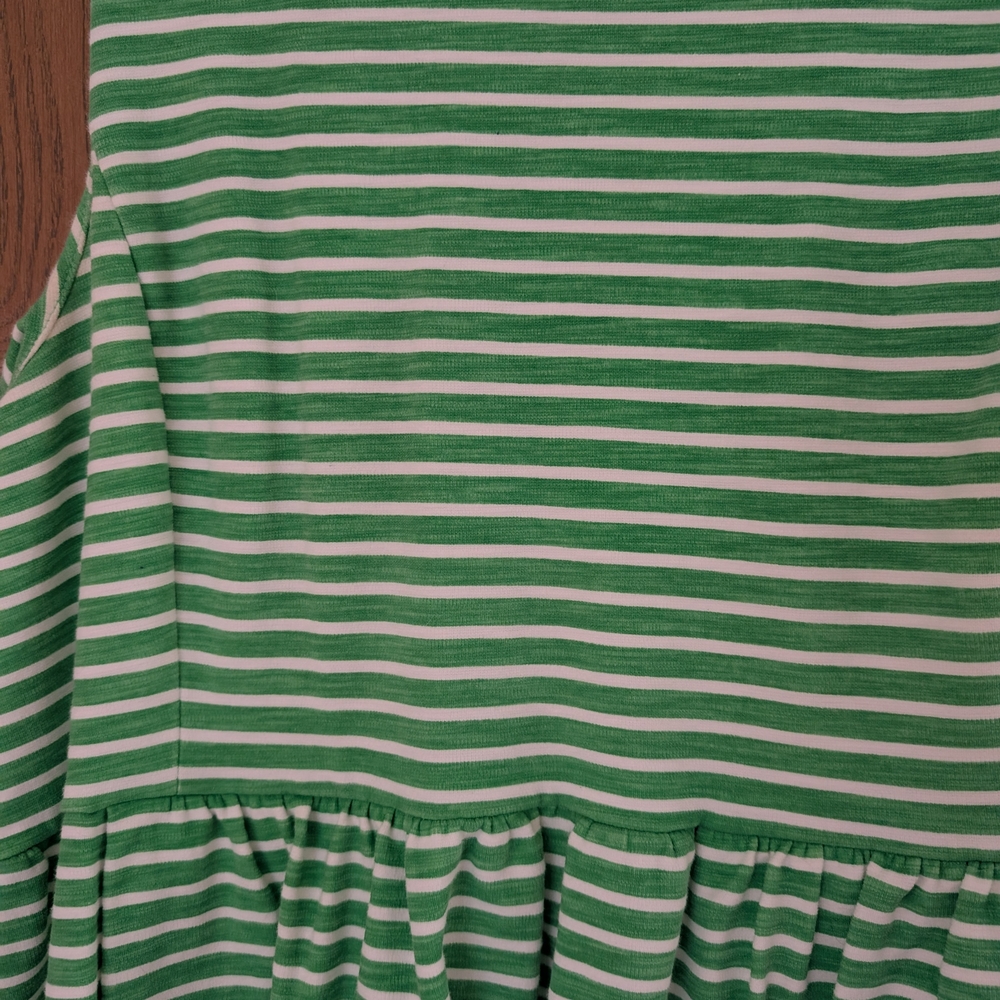 JCrew Green Striped Dress - Picture 3 of 6